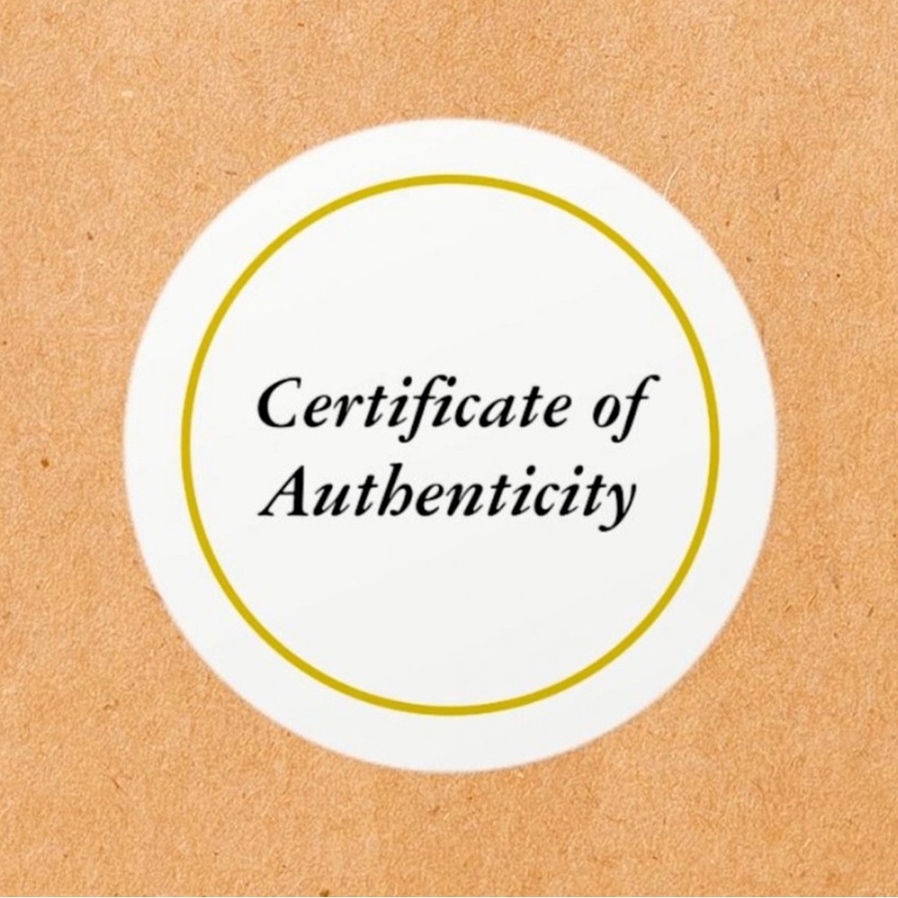 COA (CERTIFICATE OF AUTHENTICITY) FROM AUTHENTIC DETECTIVE